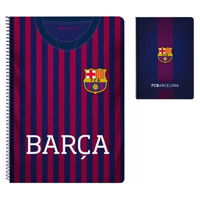 F.C. Barcelone Bloc Feuille couverture rigide 80 feuilles quadrillage