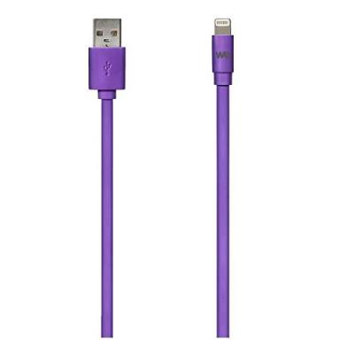 WE WEUSBLIGHTPLAT100VI Câble USB/Lightning Plat 1 m Violet