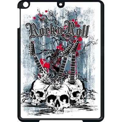 Coque pour apple ipad air heavymetal rock n roll skulls