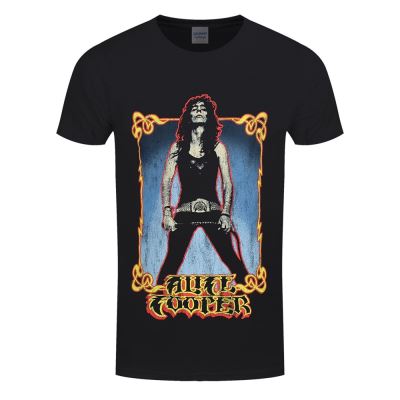 Alice Cooper T-Shirt Vintage Whip Washed Homme Noir