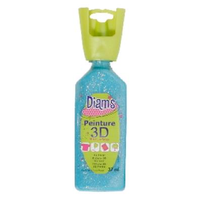 Peinture Diam's 3D 37 ml - Glacé - Bleu Lagon - Diam's