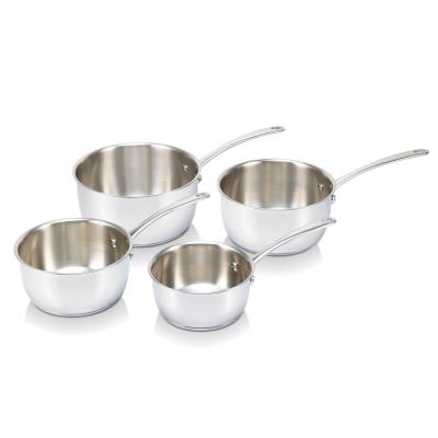 CASSEROLE EN INOX 14 À 20 CM BELVIA X4