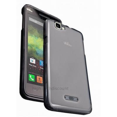 Housse etui coque pochette silicone gel fine pour Wiko Rainbow + film ecran - BLANC TRANSPARENT