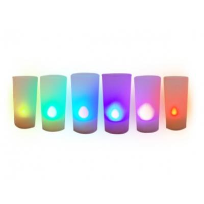 Bougie polychrome à  LED lumineux lumiere deco