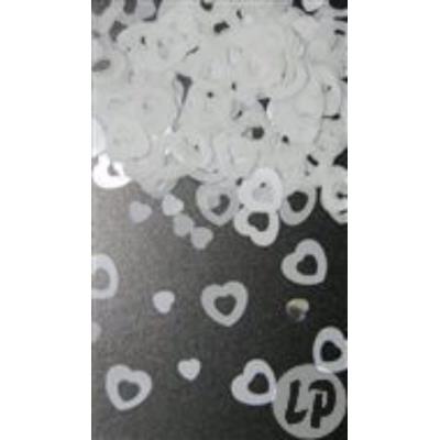 Confettis De Table - Coeur blanc