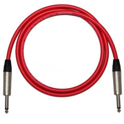 Designacable Neutrik NP2X Câble jack de guitare à longueur réglable 6 m rouge