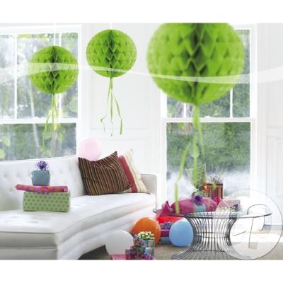 boule alvéolée 30cm vert anis