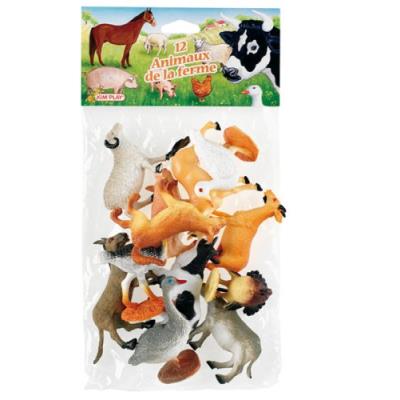 Cofalu kim'play - figurine - animal - 12 x animaux de ferme