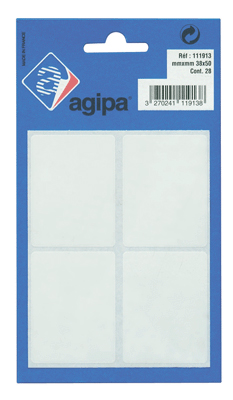 Agipa - Etiquette Adhesif 38x50 - Blister De 28