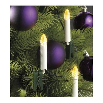 Guirlande lumineuse solaire à 10 bougies LED