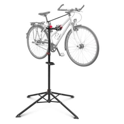 Relaxdays pied datelier pour vélo support de réparation entretien réglable noir 105 -190 cm
