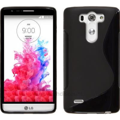 Housse etui coque pochette silicone gel fine pour LG G3 S (G3 Mini) + film ecran - NOIR