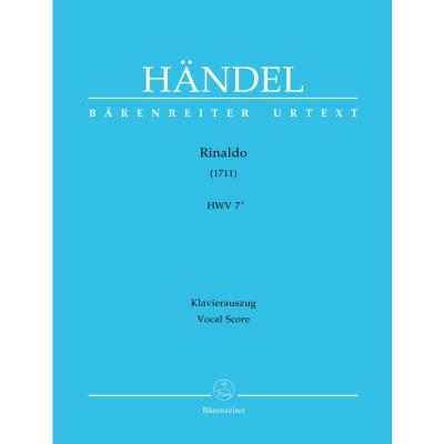 Partitions classique BARENREITER HANDEL G.F. - RINALDO HWV 7A - REDUCTION PIANO Choeur et ensemble vocal