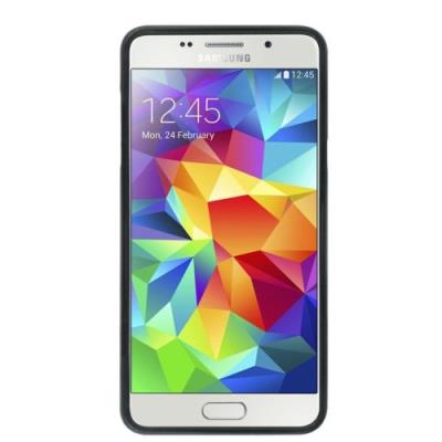 Mobilis T-Series - Achterzijde behuizing voor mobiele telefoon - thermoplastic polyurethaan (TPU) - zwart - voor Samsung Galaxy A5 (2016)