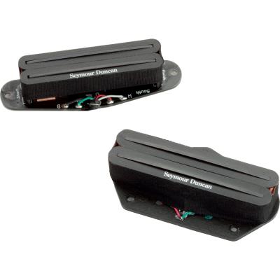 Accessoires Guitares Seymour Duncan Sthr-1S - Kit Hot Rails Tele Noir Doubles / Humbuckers
