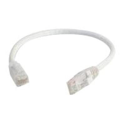 C2G Cat6 Booted Unshielded (UTP) Network Patch Cable - verbindingskabel - 30 cm - wit