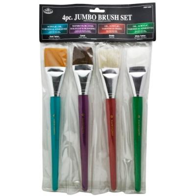 ROYAL & LANGNICKEL RSET-9201 JUMBO SET DE PINCEAUX 4 PIÈCES