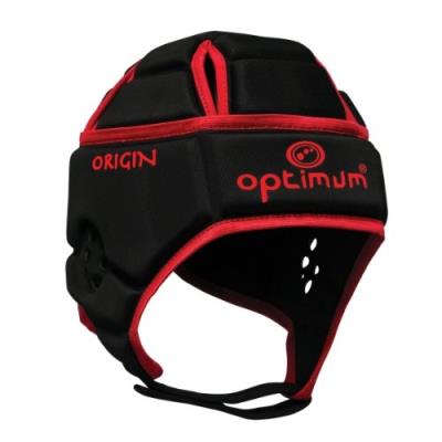 Optimum hedweb classic origin casque de protection garçon noir rouge 13-14 ans
