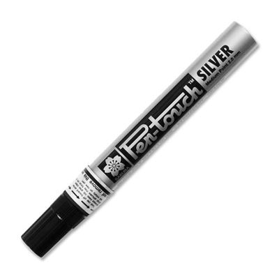 Pen touch pointe médium 2mm - argent
