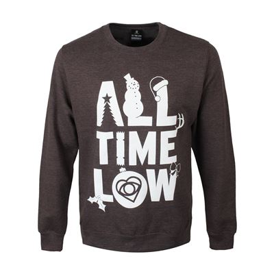 All Time Low Sweat-Shirt Logo Homme Gris Sous Licence Officielle