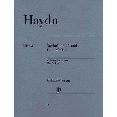 Partitions classique HENLE VERLAG HAYDN J. - VARIATIONS F MINOR HOB. XVII:6 Piano