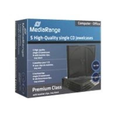 MediaRange Retail-Pack CD-Jewelcases single - CD jewel case voor opslag