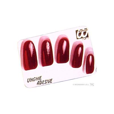 Boite 15 faux ongles rouges