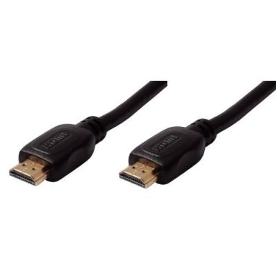 Cable hdmi prise mâle (a) -> hdmi prise mâle (a) 1,0m, or