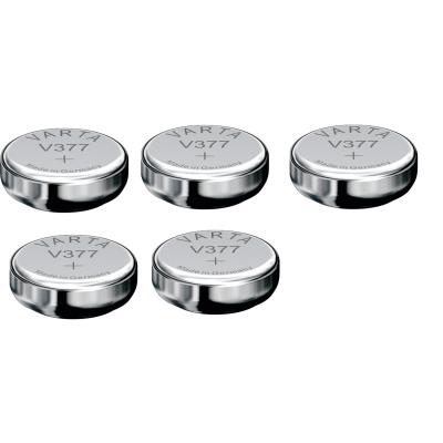 Varta 5 Piles oxyde argent V377 SR626SW SR66 377 1,55V