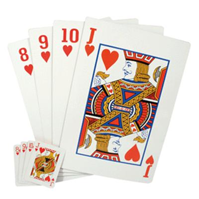 Jeu de cartes géant