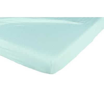 Drap housse coton 130g/m² 70x140 cm bleu ciel