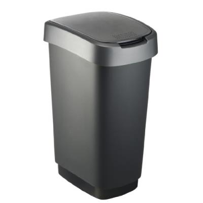 Rotho 7545008 twist poubelle polypropylène noir/anthracite 40,10 x 29,8 x 60,2 cm