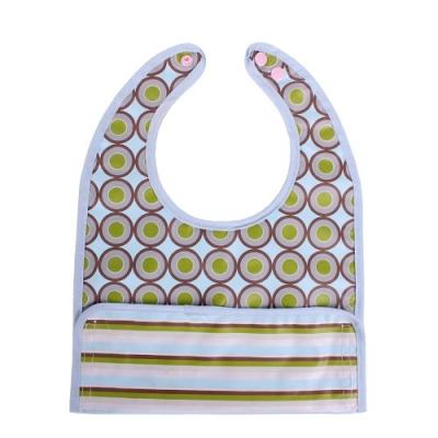 minene uk bavoir attrape miettes cercles vert/marron