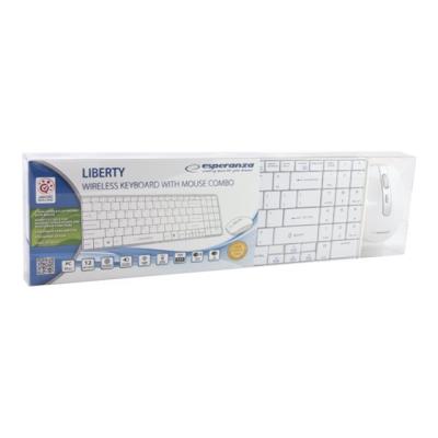 Esperanza EK122W LIBERTY - toetsenbord en muis set