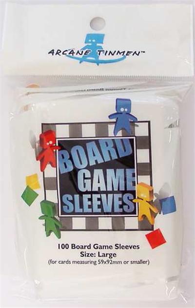 Set de 100 protèges cartes Arcane Tinmen pour Jeux de Plateaux Large