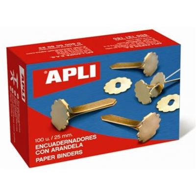 Attache parisienne avec oeillet ronde 40 mm doré - apli agipa