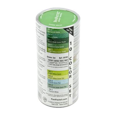 Pastel panpastel set 10 couleurs + outils vert - panpastel