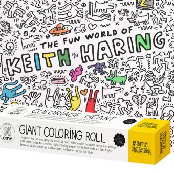 Rouleau De Coloriage Geant Xxl Theme Keith Haring 100 X 180 Cm Crayon De Couleur Achat Prix Fnac