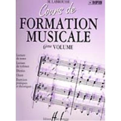 Méthodes et pédagogie LEMOINE LABROUSSE MARGUERITE - COURS DE FORMATION MUSICALE VOL.6 Formation musicale - solfège