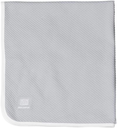 Red Castle - Couverture Fleur de Coton, coloris gris clair et blanc