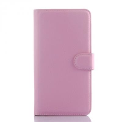 Etui type portefeuille rose pour Meizu M2-Note avec rabat latéral articulé fonction stand