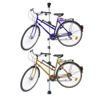 Relaxdays support de vélo télescopique pour 2 vélos réglable 160-340 cm - 1