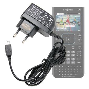 Chargeur avec adaptateur secteur pour Texas Instruments TI-Nspire CX