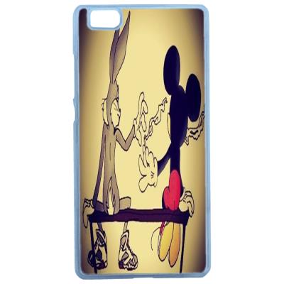 Etui Housse Coque Originale Humour Bugs Bunny Mickey Disney Weed Huawei Ascend P8 Lite