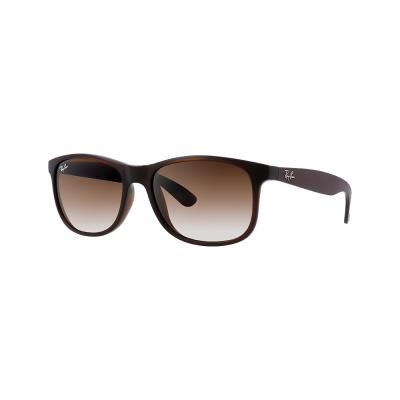 Ray-ban andy brun brillant brun dégradé - medium-large
