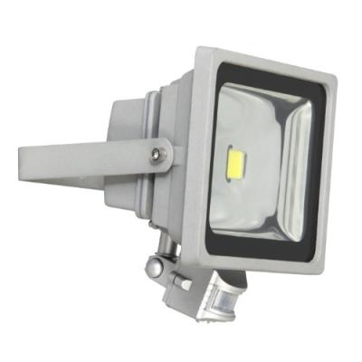 PROJECTEUR LED 30W - 3000 LUMENS, VERRE, GRIS AVEC DÉTECTEUR DE MOUVEMENT RANEX XQ1224