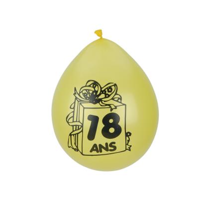 8 Ballons âges 18 ans, 30 ans, 40 ans, 60 ans Age 30