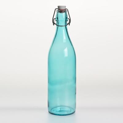 KB8 - Bouteille limonade 1L verre BLEUES