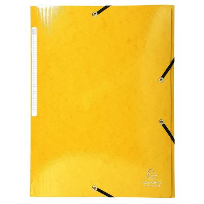Exacompta 425 g iderama 3 chemises à rabat – Jaune