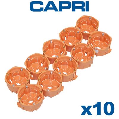 Capri - 10 boîte d'encastrement simple d67 prof40